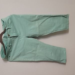 Mint green Soho by New York & Company crop jean leggings size 10